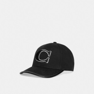 Men Coach Baseball Hats Black | IN_CH89604