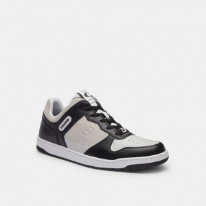 Men Coach C201 Sneakers Black / White | IN_CH54183
