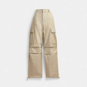 Men Coach Cargo Pants Khaki | IN_CH13254