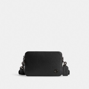 Men Coach Charter 19 Crossbody Bags Black | IN_CH16663