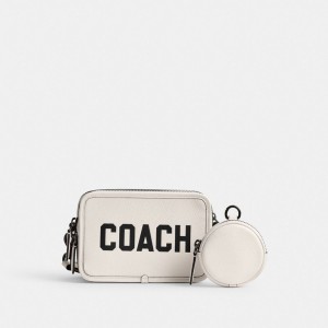 Men Coach Charter With Graphic Polished Pebble Leather Crossbody Bags Multicolor | IN_CH71265