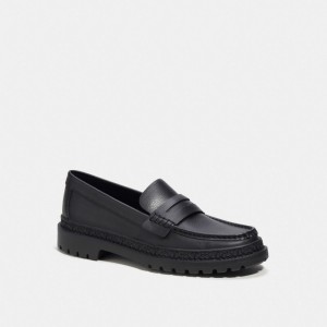 Men Coach Cooper Loafers Black | IN_CH65777