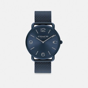 Men Coach Elliot 41 Mm Watches Blue | IN_CH56212