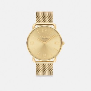 Men Coach Elliot 41 Mm Watches Gold | IN_CH38216