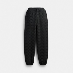 Men Coach Essential Signature Signature Joggers Grey | IN_CH32287