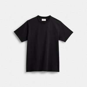 Men Coach Essential T Shirts Black | IN_CH79428