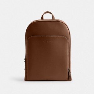 Men Coach Gotham Backpacks Brown | IN_CH34952