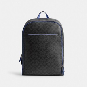 Men Coach Gotham In Signature Backpacks Grey | IN_CH76387