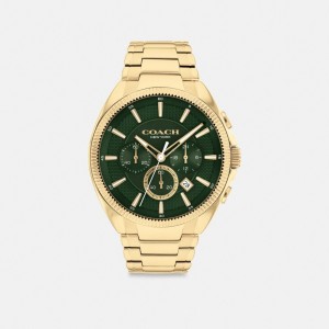 Men Coach Jackson 45 Mm Watches Gold | IN_CH50551