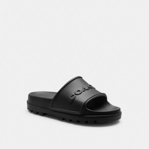 Men Coach Jesse Sandals Black | IN_CH59629
