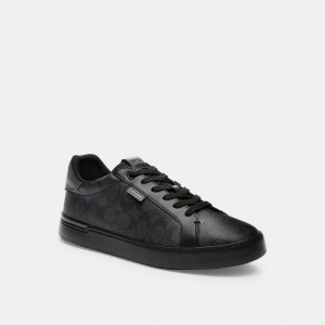 Men Coach Lowline Low Top In Signature Sneakers Grey | IN_CH90414