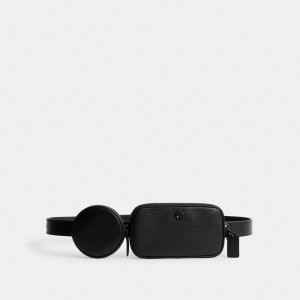 Men Coach Multi Pouch Belt Belt Bags Black | IN_CH77298