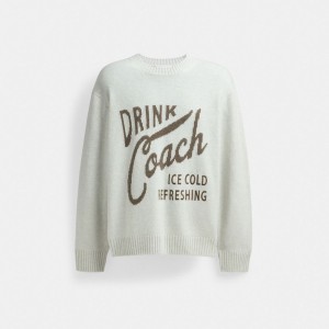 Men Coach Narrow Sweaters Blue | IN_CH64850