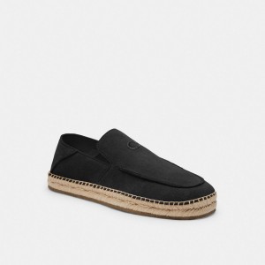 Men Coach Reilly Espadrille Black | IN_CH43337