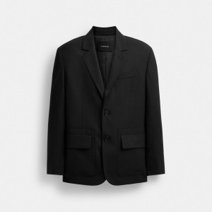 Men Coach Tailoring Jackets Black | IN_CH94802
