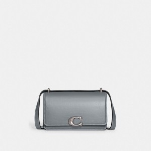 Women Coach Bandit Leather Crossbody Bags Grey Blue | IN_CH78513