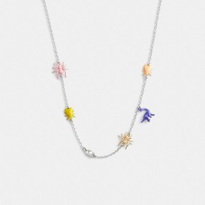 Women Coach Bug Charm Necklace Multicolor | IN_CH71961