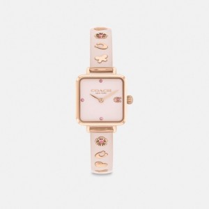 Women Coach Cass 22 Mm Blush Watches Pink | IN_CH12505
