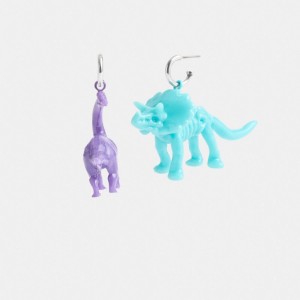 Women Coach Dinosaur Mismatch Earrings Multicolor | IN_CH76750