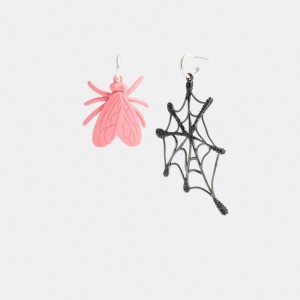Women Coach Fly Web Mismatch Earrings Multicolor | IN_CH11977