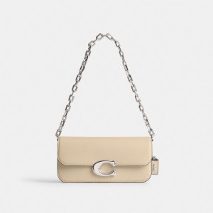 Women Coach Idol 23 Shoulder Bags Silver / White | IN_CH89011