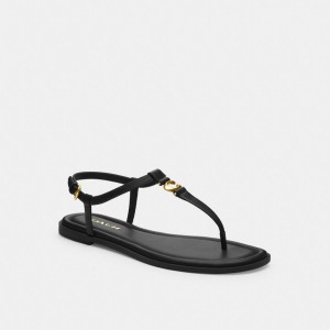 Women Coach Jessica Sandals Black | IN_CH21614