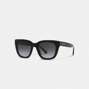 Women Coach Legacy Stripe Square Sunglasses Stripes Black | IN_CH31504