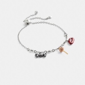 Women Coach Mini Candy Slider Bracelets Silver | IN_CH63267