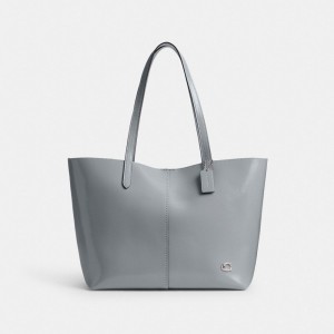 Women Coach North 32 Tote Bag Grey Blue | IN_CH84311