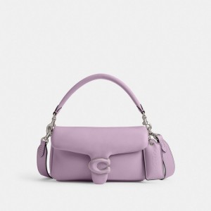 Women Coach Pillow Tabby 20 Shoulder Bags Silver / Purple | IN_CH37651