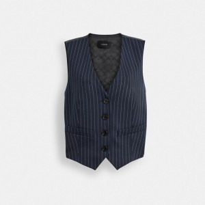 Women Coach Suit Tops Navy | IN_CH21373