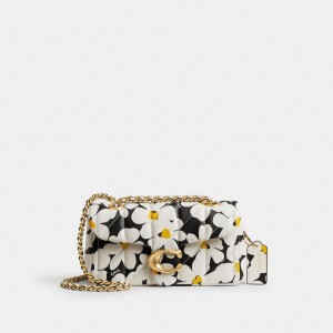 Women Coach Tabby 20 With Quilting And Floral Print Nappa Leather Shoulder Bags Multicolor | IN_CH56660