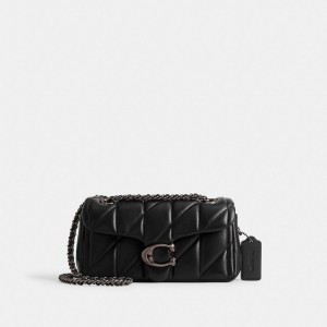 Women Coach Tabby 20 With Quilting Nappa Leather Shoulder Bags Black | IN_CH81842