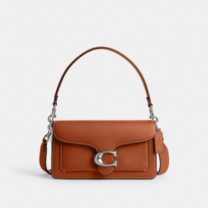 Women Coach Tabby 26 Glovetanned Leather Shoulder Bags Silver | IN_CH20615
